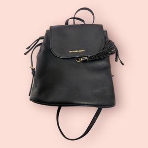 Michael‎ Kors Black Pebbled Leather Backpack